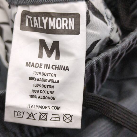 NWT Italymorn Sunrise Men's M Gray Cargo Jogger Pants, Elastic Waist Gorpcore - Picture 4 of 6